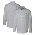 thumbnail image 1 of Men's Cutter & Buck  Charcoal Philadelphia Eagles Gridiron Classics Big & Tall Stretch Oxford Stripe Long Sleeve, 1 of 3