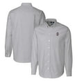 thumbnail image 1 of Men's Cutter & Buck Charcoal Southern Illinois Salukis Vault Big & Tall Oxford Stripe Long Sleeve Button-Down Shirt, 1 of 3