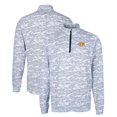 thumbnail image 1 of Men's Cutter & Buck Charcoal Tennessee Tech Golden Eagles Big & Tall Traverse Camo Print Stretch Quarter-Zip Pullover, 1 of 3