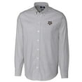 thumbnail image 1 of Men's Cutter & Buck Charcoal Texas A&M Aggies Big & Tall Stretch Oxford Stripe Long Sleeve Button Down Shirt, 1 of 1