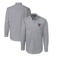 thumbnail image 1 of Men's Cutter & Buck Charcoal Texas A&M Aggies Easy Care Stretch Gingham Big & Tall Long Sleeve Button-Down Dress Shirt, 1 of 3