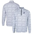 thumbnail image 1 of Men's Cutter & Buck Charcoal West Michigan Whitecaps Traverse Camo Print Stretch Quarter-Zip Pullover Top, 1 of 3