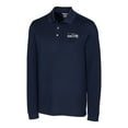 thumbnail image 1 of Men's Cutter & Buck College Navy Seattle Seahawks Advantage Long Sleeve Polo, 1 of 1
