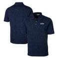 thumbnail image 1 of Men's Cutter & Buck College Navy Seattle Seahawks Big & Tall Advantage Tri-Blend Space Dye Polo, 1 of 3