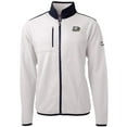 thumbnail image 1 of Men's Cutter & Buck Cream Georgia Southern Eagles Team Logo Cascade Eco Sherpa Fleece Full-Zip Jacket, 1 of 1