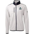 thumbnail image 1 of Men's Cutter & Buck Cream UNC Wilmington Seahawks Team Logo Cascade Eco Sherpa Fleece Full-Zip Jacket, 1 of 1