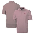 thumbnail image 1 of Men's Cutter & Buck Crimson New Mexico State Aggies Throwback Logo Virtue Eco Pique Stripe Recycled Polo, 1 of 3