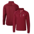 thumbnail image 1 of Men's Cutter & Buck Crimson Washington State Cougars Mainsail Sweater-Knit Half-Zip Pullover Jacket, 1 of 3