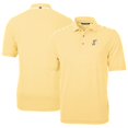 thumbnail image 1 of Men's Cutter & Buck Gold Albuquerque Isotopes DryTec Virtue Eco Pique Stripe Recycled Polo, 1 of 3