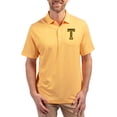 thumbnail image 1 of Men's Cutter & Buck Gold Georgia Tech Yellow Jackets Forge Eco Double Stripe Stretch Recycled Polo, 1 of 2