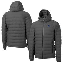 Men's-Cutter & Buck  Gray Air Force Falcons Mission Ridge Eco Insulated Repreve Hooded Full-Zip Puffer Jacket