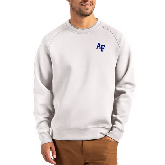 Men's Cutter & Buck Gray Air Force Falcons Roam Recycled Pullover