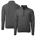 thumbnail image 1 of Men's Cutter & Buck  Gray Akron RubberDucks Cascade Eco Sherpa Fleece Quarter-Zip Jacket, 1 of 3