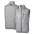 thumbnail image 1 of Men's Cutter & Buck Gray Akron RubberDucks Rainier PrimaLoft Eco Insulated Full-Zip Puffer Vest, 1 of 3