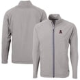 thumbnail image 1 of Men's Cutter & Buck Gray Alabama Crimson Tide Adapt Eco Knit Hybrid Recycled Big & Tall Full-Zip Jacket, 1 of 3