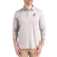 thumbnail image 1 of Men's Cutter & Buck  Gray Alabama Crimson Tide Primary Coastline Epic Comfort Long-Sleeve Polo, 1 of 2