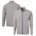 thumbnail image 1 of Men's Cutter & Buck  Gray Albuquerque Isotopes Adapt Eco Knit Hybrid Recycled Full-Zip Jacket, 1 of 3