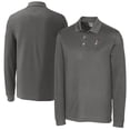 thumbnail image 1 of Men's Cutter & Buck  Gray Albuquerque Isotopes Advantage Tri-Blend Pique Big & Tall Long Sleeve Polo, 1 of 3