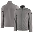 thumbnail image 1 of Men's Cutter & Buck  Gray Albuquerque Isotopes Evoke Eco Softshell Recycled Full-Zip Jacket, 1 of 3