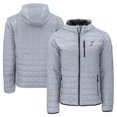 thumbnail image 1 of Men's Cutter & Buck  Gray Albuquerque Isotopes Rainier PrimaLoft Eco Full-Zip Hooded Jacket, 1 of 3