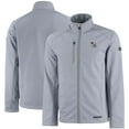 thumbnail image 1 of Men's Cutter & Buck Gray Arizona Cardinals Evoke Eco Softshell Recycled Full-Zip Jacket, 1 of 3