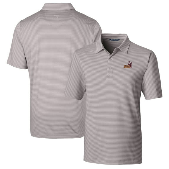 Men's Cutter & Buck Gray Arizona State Sun Devils Big & Tall Forge Pencil Stripe Stretch Polo