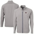 thumbnail image 1 of Men's Cutter & Buck  Gray Arkansas Razorbacks Adapt Eco Knit Hybrid Recycled Full-Zip Jacket, 1 of 3