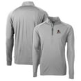 thumbnail image 1 of Men's Cutter & Buck Gray Arkansas Razorbacks Adapt Eco Knit Stretch Recycled Quarter-Zip Pullover Top, 1 of 3