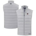 thumbnail image 1 of Men's Cutter & Buck Gray Arkansas Razorbacks Evoke Hybrid Eco Softshell Recycled Full-Zip Vest, 1 of 3