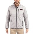 thumbnail image 1 of Men's-Cutter & Buck  Gray Arkansas Razorbacks Rainier Eco Insulated PrimaLoft Full-Zip Puffer Jacket, 1 of 2