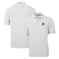 thumbnail image 1 of Men's Cutter & Buck Gray Arkansas Razorbacks Virtue Eco Pique Botanical Recycled Polo, 1 of 3