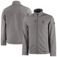 thumbnail image 1 of Men's Cutter & Buck Gray Atlanta Falcons Evoke Eco Softshell Recycled Full-Zip Jacket, 1 of 3