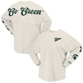 thumbnail image 1 of Women's Spirit Jersey Natural Michigan State Spartans Local Long Sleeve T-Shirt, 1 of 3