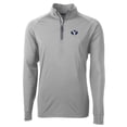 thumbnail image 1 of Men's Cutter & Buck Gray BYU Cougars Big & Tall Adapt Eco Knit Quarter-Zip Pullover Jacket, 1 of 1