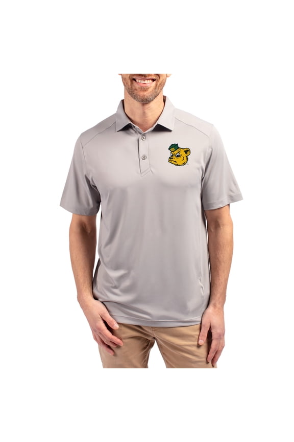 Men's-Cutter & Buck  Gray Baylor Bears Forge Eco Stretch Recycled Polo