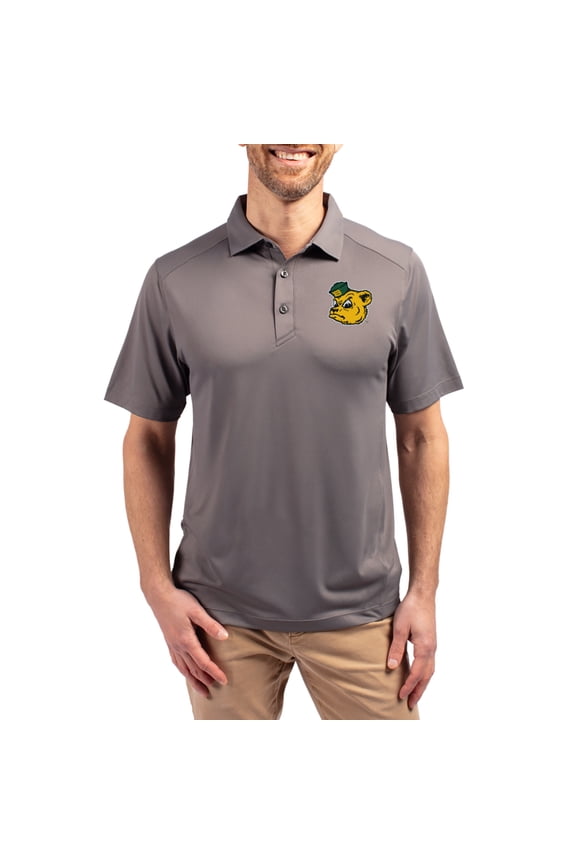 Men's-Cutter & Buck  Gray Baylor Bears Forge Eco Stretch Recycled Polo