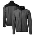 thumbnail image 1 of Men's Cutter & Buck  Gray/Black Pittsburgh Steelers Helmet Cascade Eco Sherpa Fleece Full-Zip Jacket, 1 of 3