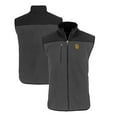 thumbnail image 1 of Men's Cutter & Buck Gray/Black San Diego Padres Cascade Eco Sherpa Fleece Full-Zip Vest, 1 of 3
