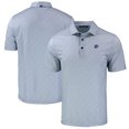 thumbnail image 1 of Men's Cutter & Buck Gray Boise State Broncos Pike Eco Pebble Print Stretch Recycled Polo, 1 of 3