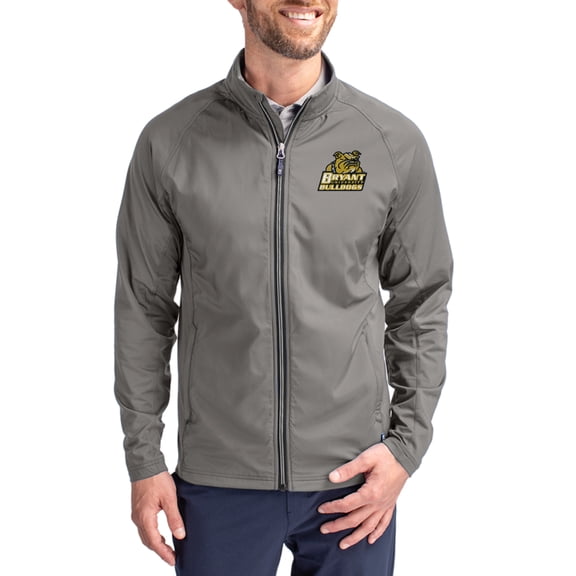 Men's Cutter & Buck Gray Bryant Bulldogs Adapt Eco Hybrid Recycled Full-Zip Jacket