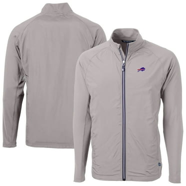 Men's Cutter & Buck Gray Buffalo Bills Adapt Eco Hybrid Recycled Full-Zip Jacket