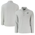 thumbnail image 1 of Men's Cutter & Buck Gray Buffalo Bills Hunts Point Eco Textured Fleece Recycled Half-Snap Sweatshirt, 1 of 3
