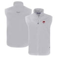 thumbnail image 1 of Men's Cutter & Buck  Gray Buffalo Bills Throwback Charter Eco Recycled Full-Zip Vest, 1 of 3