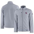 thumbnail image 1 of Men's Cutter & Buck  Gray Buffalo Bisons Evoke Eco Softshell Recycled Full-Zip Jacket, 1 of 3