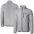 thumbnail image 1 of Men's Cutter & Buck Gray Carolina Panthers Big & Tall Rainier PrimaLoft Eco Insulated Full-Zip Puffer Jacket, 1 of 3