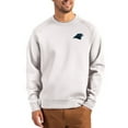thumbnail image 1 of Men's Cutter & Buck Gray Carolina Panthers Primary Logo Roam Recycled Raglan Pullover Sweatshirt, 1 of 2