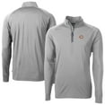 thumbnail image 1 of Men's Cutter & Buck Gray Chicago Bears Big & Tall Adapt Eco DryTec Raglan Quarter-Zip Jacket, 1 of 3