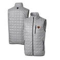 thumbnail image 1 of Men's Cutter & Buck Gray Chicago Bears Throwback Logo Rainier PrimaLoft Eco Insulated Full-Zip Puffer Vest, 1 of 3