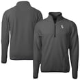 thumbnail image 1 of Men's Cutter & Buck Gray Chicago White Sox Cascade Eco Fleece Quarter-Zip Jacket, 1 of 3