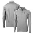 thumbnail image 1 of Men's Cutter & Buck Gray Cincinnati Bearcats Adapt Eco Knit Stretch Recycled Quarter-Zip Pullover Top, 1 of 3